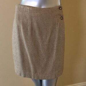 Vintage GUESS COLLECTION Herringbone Wrap Skirt Neutral